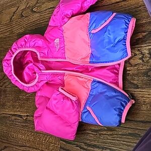 Reversible North Face girls jacket